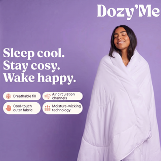 The DozyCloud® — Arctic Cooling Blanket for Hot Sleepers & Sweaty Nights