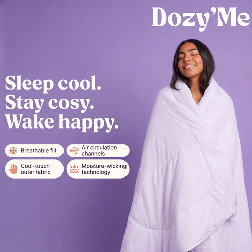 The DozyCloud® — Arctic Cooling Blanket for Hot Sleepers & Sweaty Nights