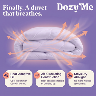 The DozyCloud® — Arctic Cooling Blanket for Hot Sleepers & Sweaty Nights